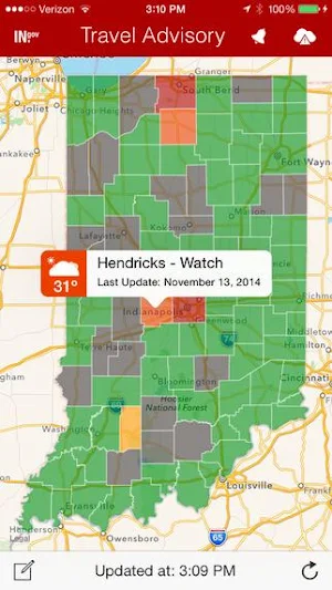 Travel Advisory Screenshot 2