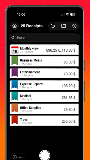 ScanTicket: Receipt Reader Screenshot 1