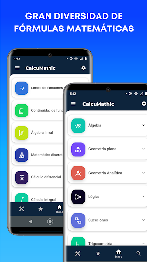 CalcuMathic: Formulas matemáticas gratis Screenshot 1