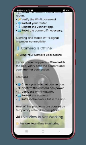 jennov security camera guide Screenshot 3