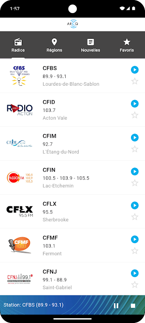 Radios communautaires Québec Screenshot 0