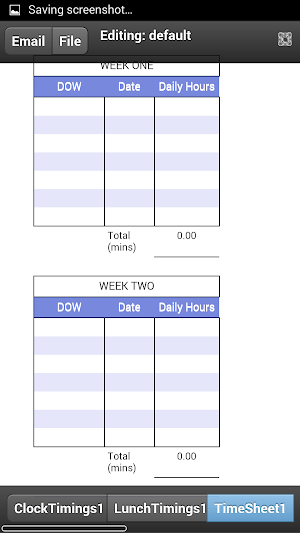 Employee Timesheet Screenshot 3