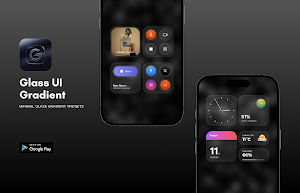 Glass UI Gradient KWGT Screenshot 0