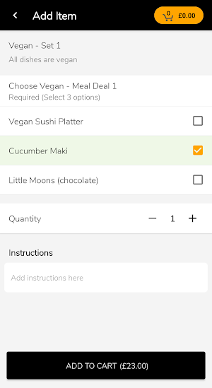 Sushi Waka Leeds Screenshot 2