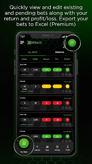 XBet Track Sports Bet Tracker Screenshot 2