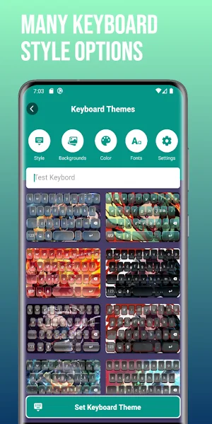 Demon Slayer Keyboard Theme Screenshot 1