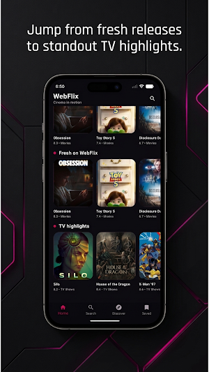 WebFlix: Movies & TV Screenshot 1
