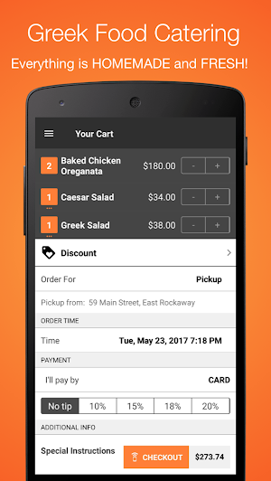 Greek Food Catering Screenshot 3