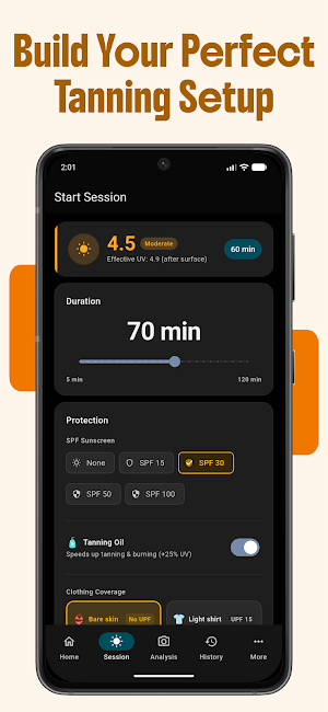 SafeSun: Tanning Tracker & UV Screenshot 3
