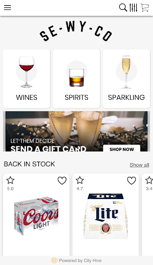SeWyCo beverage Screenshot 1
