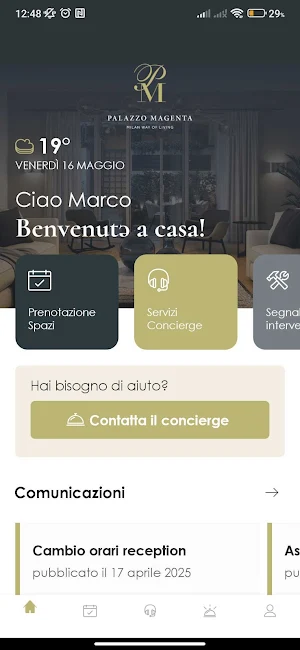 Palazzo Magenta Concierge Screenshot 1