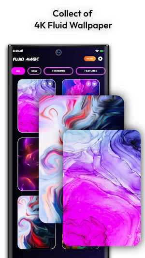 Magic Fluid Simulation LWP App Screenshot 0