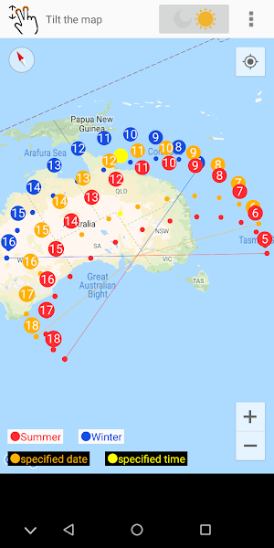 Sun position and path Screenshot 3