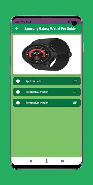 Samsung Galaxy Wath5 Pro Guide Screenshot 3