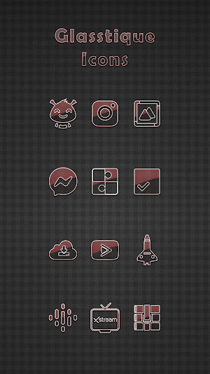 Glasstique Red Icons screenshot 5