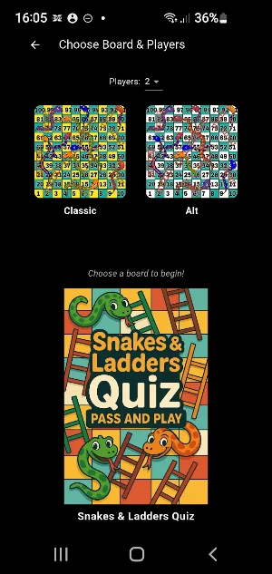 Snakes & Ladders Quiz Screenshot 2