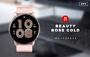 Beauty Rose Gold Watch Face Screenshot 0
