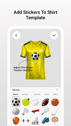 Sport Shirt - Design A Shirt Screenshot 2
