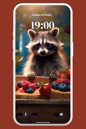 Kawaii Racoon Wallpaper 4K Screenshot 1