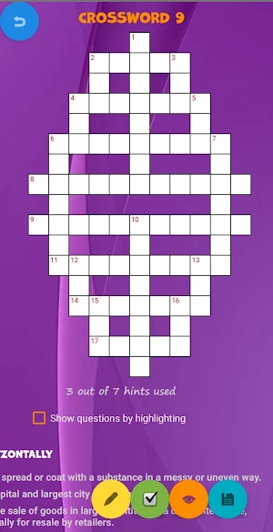 Classic crosswords (demo). Screenshot 3