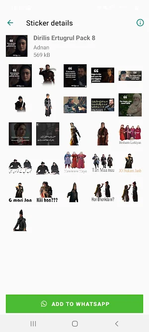 Dirilis Ertugrul Ghazi Sticker & Ertugrul Stickers Screenshot 3