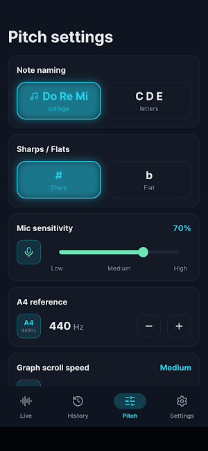 PitchVox - Vocal Pitch Monitor Screenshot 3