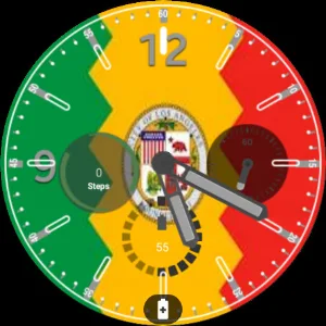 Los Angeles Flag Watchface Screenshot 2