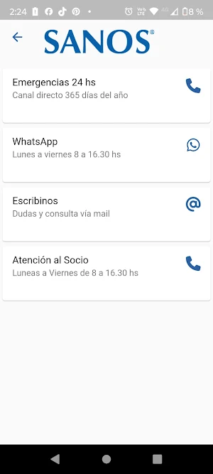Sanos Salud Screenshot 2