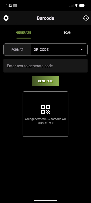 QR/Barcode Generator & Scanner Screenshot 0