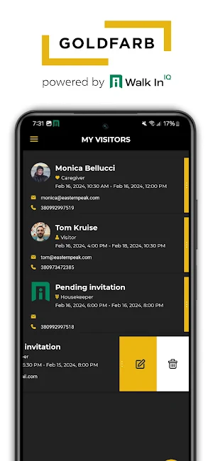Goldfarb Connect Screenshot 2
