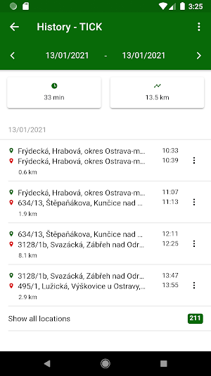 TICK tracker Screenshot 2