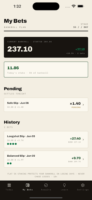 Daily Parlay: Betting Tips Screenshot 1