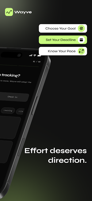 Wayve: Goal & Deadline Tracker Screenshot 3