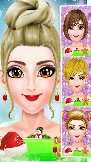 Christmas Girl's Makeup Salon Game for free Screenshot 3