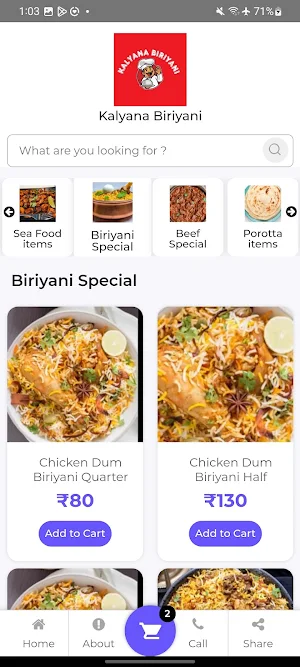 Kalyana Biriyani Screenshot 3