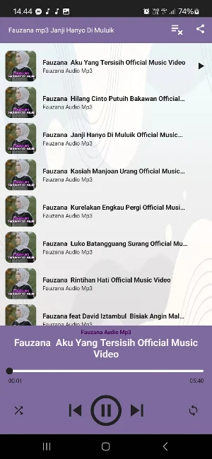 Fauzana mp3 Janji Hanyo Di Mul Screenshot 1