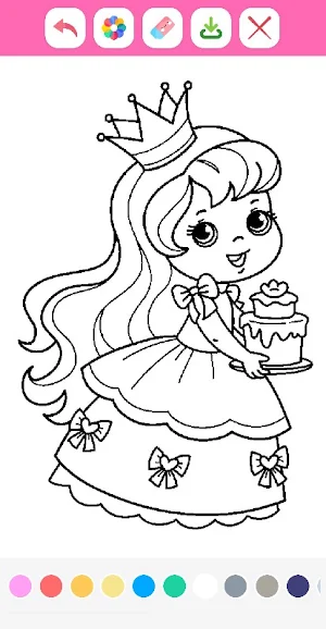 Doll Princess Coloring Book Screenshot 3