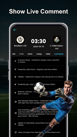 Live Football Score Screenshot 2