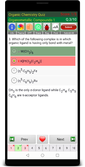 Organic Chemistry Quiz Screenshot 2