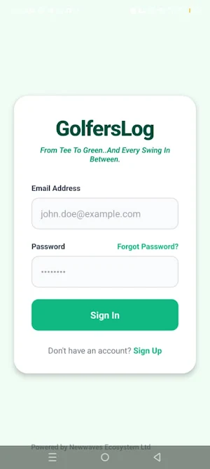 Golferslog Screenshot 0