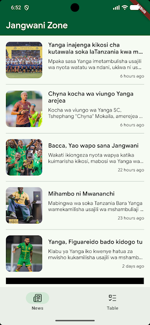 Jangwani Zone -Habari za Yanga Screenshot 0