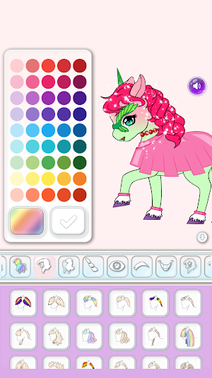 Chibi Unicorn – Kawaii Avatar Maker Screenshot 0