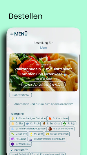 meineschulmahlzeit Screenshot 2