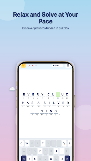 Cryptogram Puzzle: Word Decode Screenshot 2