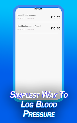 Blood Pressure Lite Log Screenshot 3