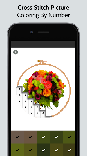 Cross Stitch Picture Coloring Screenshot 2