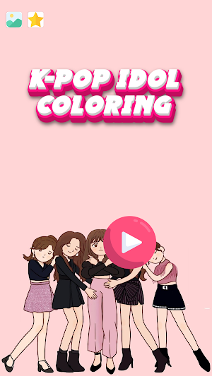 K-Pop Idol Coloring girls Screenshot 2