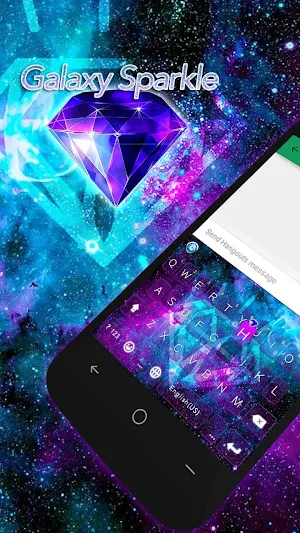 Galaxysparkle Keyboard Theme Screenshot 0
