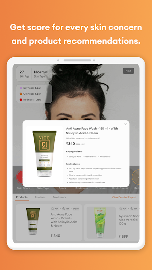 VLCC Skin Analyser Screenshot 3