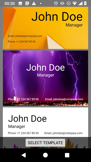 Business Card: your own design Screenshot 3